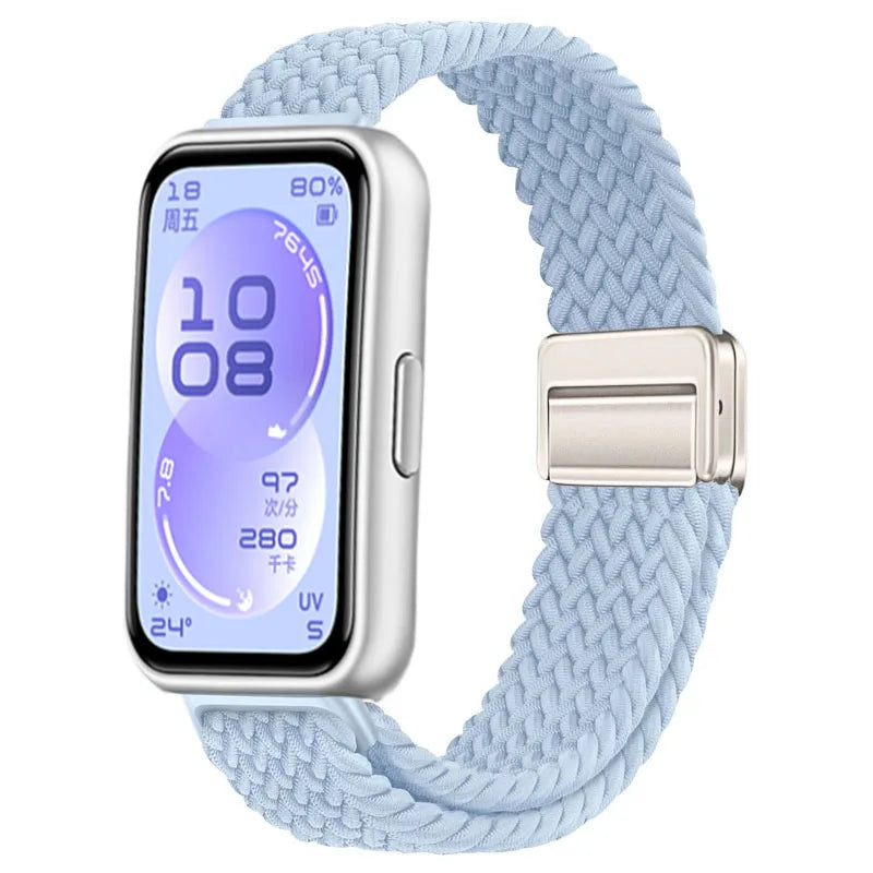 Official Nylon Loop Strap For Huawei Band 11/11 Pro Fashion Magnetic Buckle Braided Wristband For Huawei Band 8/9/10 Accessories
