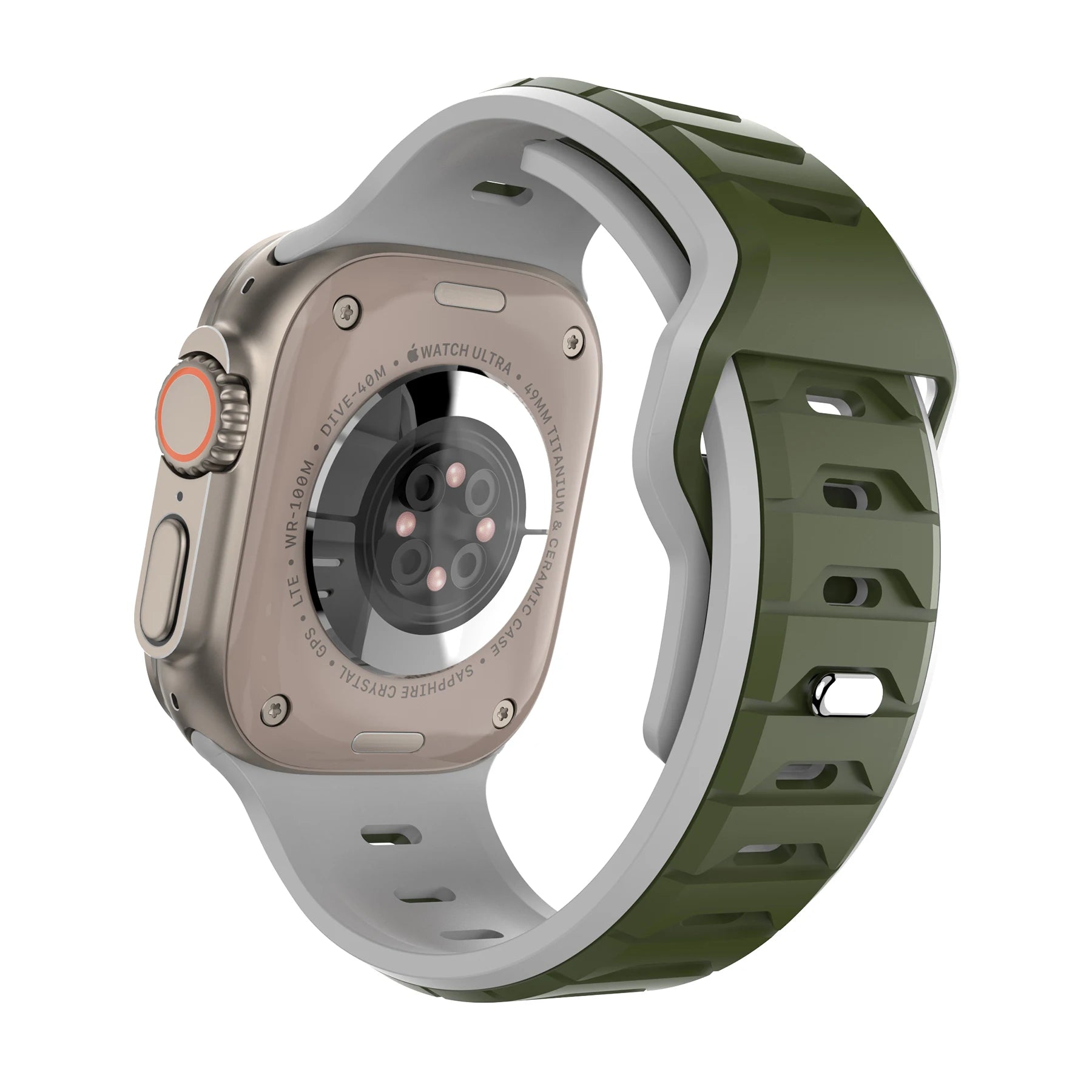 Sports Silicone Band for Apple Watch Strap 46mm 42mm 49mm 44mm 40 45mm Two-tone Watchband for iWatch 11 10 9 8 7 6 5 4 SE Ultra