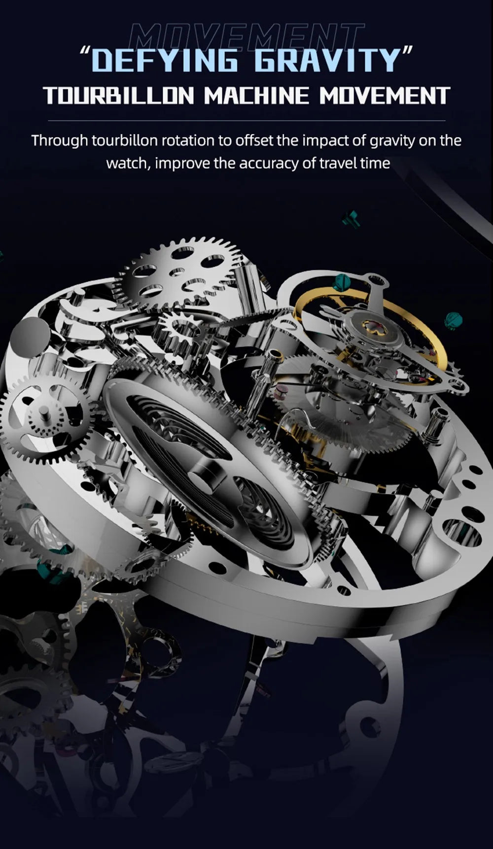 AESOP Original Flying Tourbillon Watches for Men Mechanical Skeleton Tourbillon Movement Fashion Wrist Watch Mens Sapphire 2025