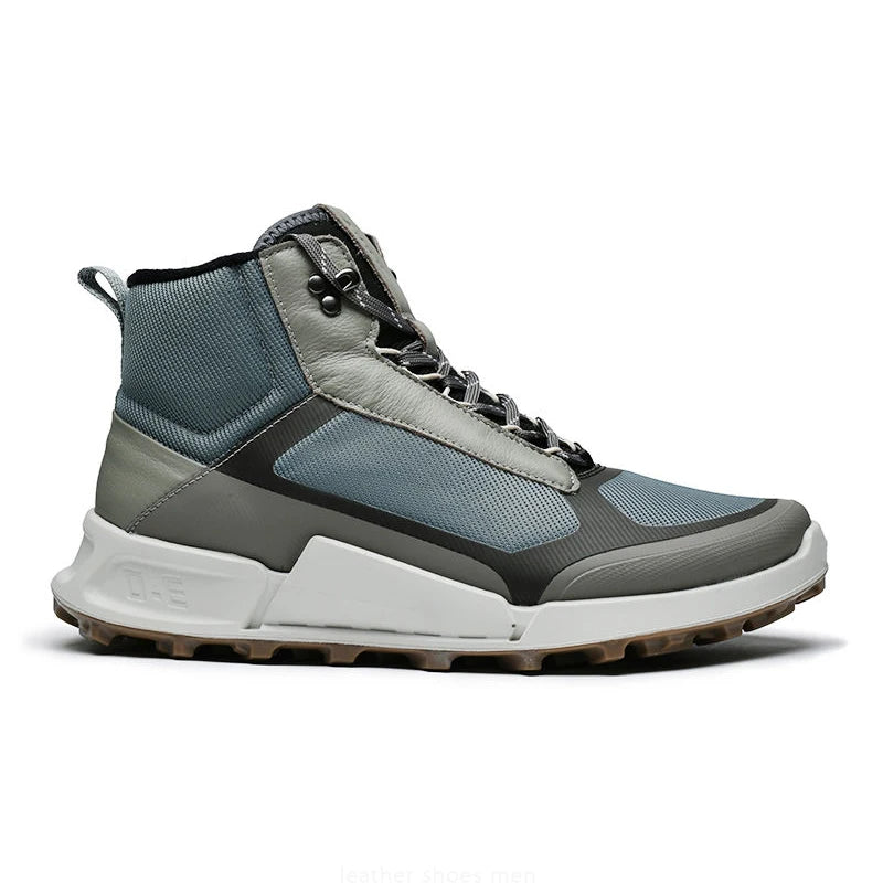 Trendy High Top Running Shoes Men Luxury Original Waterproof Sneaker Non Slip Outdoor Hiking Climbing Trekking Boots Patchwork