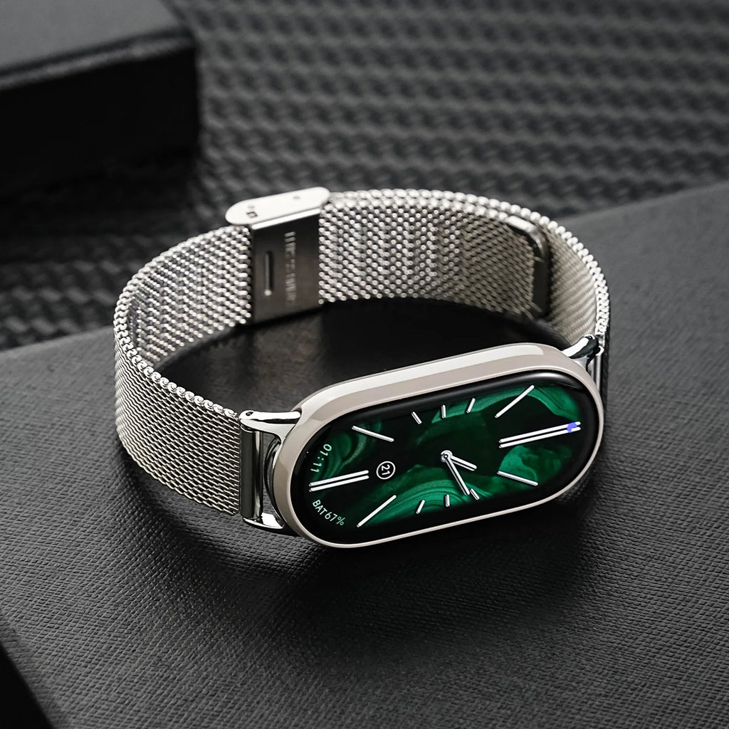 Strap for Mi Band 10 9 8 Wristband For Mi Band 9 Bracelet for Mi Band 10 Stainless Steel Watch Band for Mi Band 8 Metal Straps
