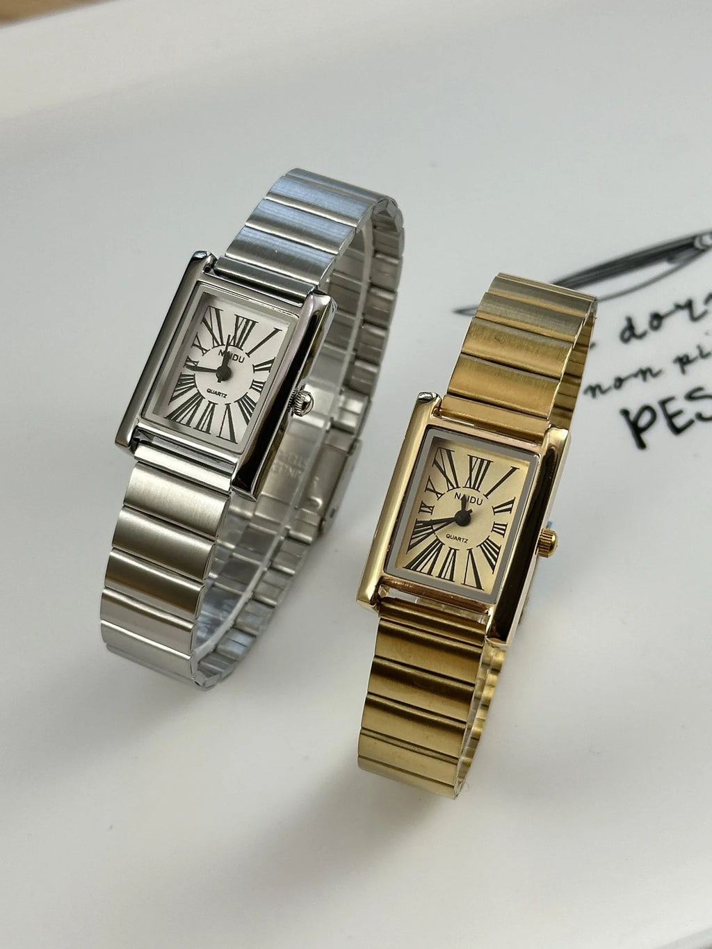 Hot Sale Women Square Dial Quartz Watch Minimalist Steel Strap Wristwatch Para Mujer Ladies Gifts Dropshipping Relógio Feminino