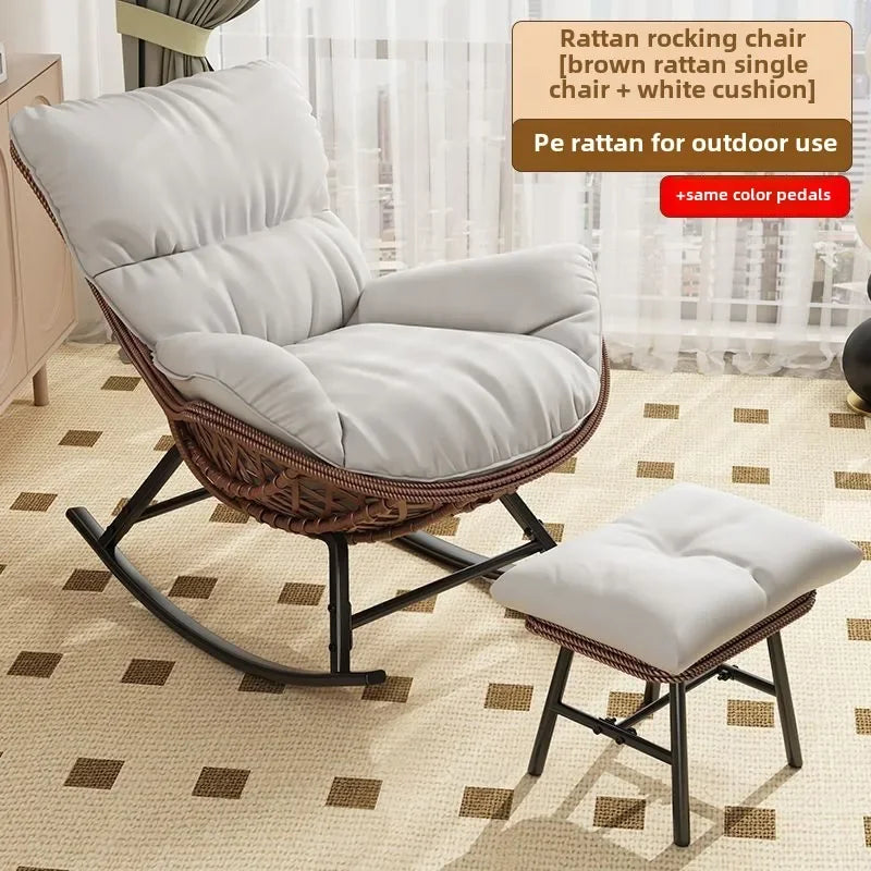 Swinging Lounge Chair,home Balcony,lounge Chair, Anti Vine Woven Lobster Chair, Single Living Room, Adult Outdoor,rocking Chairs