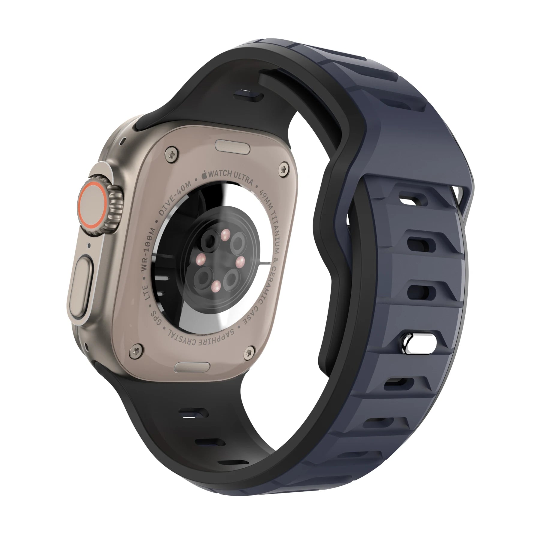 Sports Silicone Band for Apple Watch Strap 46mm 42mm 49mm 44mm 40 45mm Two-tone Watchband for iWatch 11 10 9 8 7 6 5 4 SE Ultra
