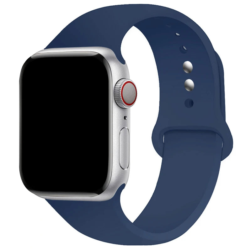 Sports Silicone Strap For Apple Watch Band Ultra 49mm 46mm 45mm 44mm 42mm 41mm 40mm Watchband for iWatch 11 10 9 8 7 6 5 4 SE