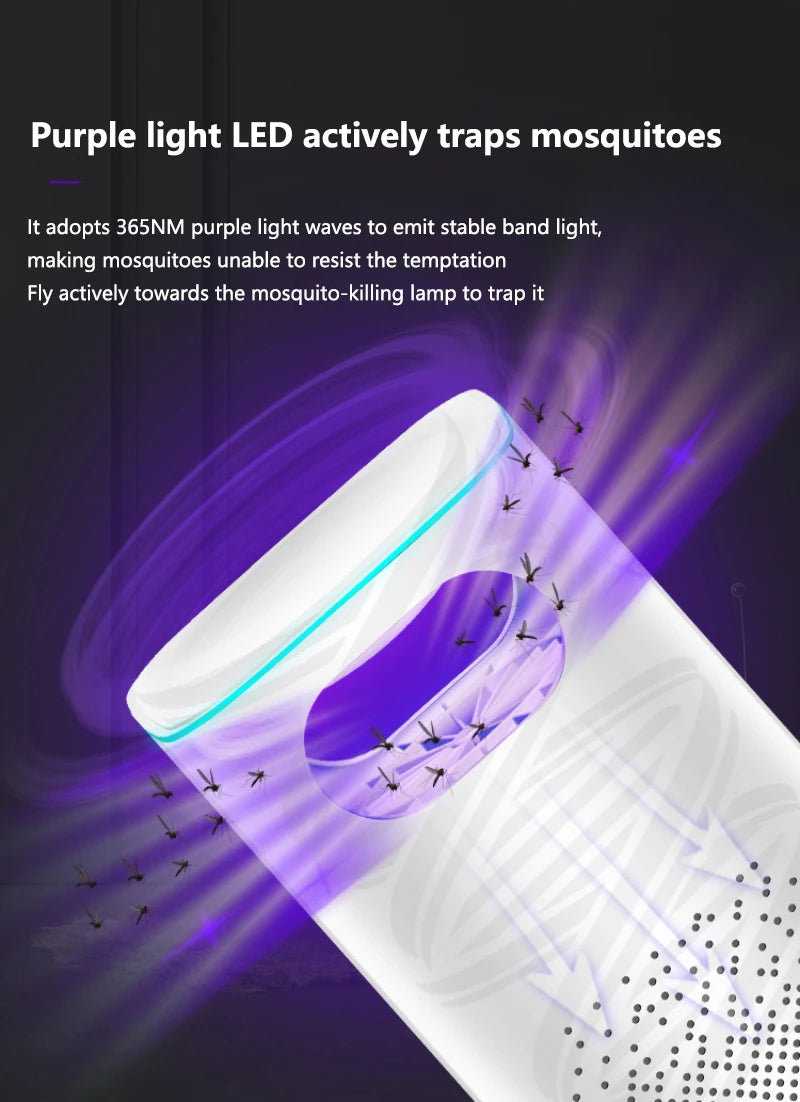 Xiaomi USB Mosquito Killer Lamp Fly Bug Mosquito Repeller Electronic LED Light Control Lamp Small Insect Trap Home Appliances
