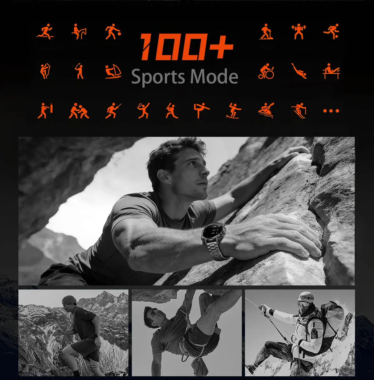 2026 New Smart Watch Bluetooth Call 1400mAh Large Battery Sport Heart Rate 1.7" Military Outdoor Men Smartwatch For Android IOS