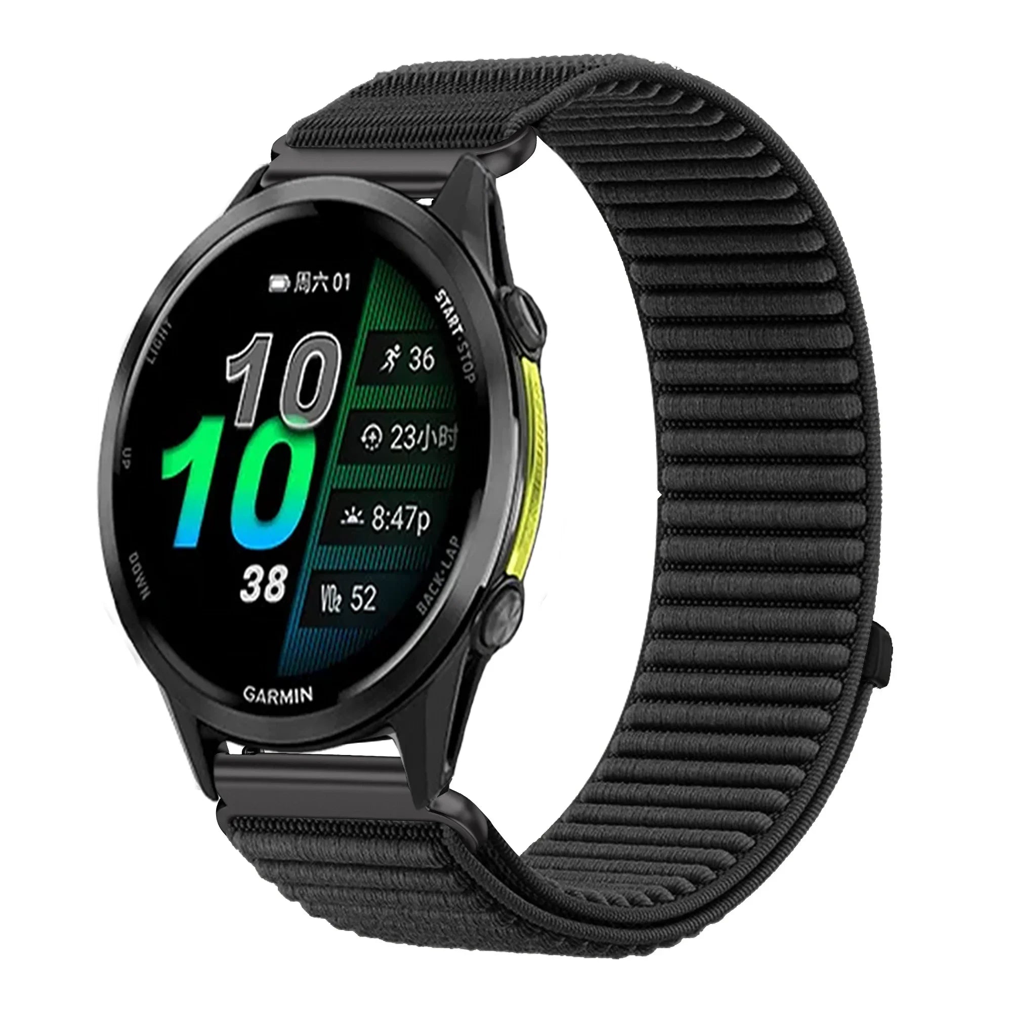 18mm 20mm 22mm Nylon Loop Strap For Garmin Forerunner 970 570 Venu 4 45mm 41mm Venu 3 Wave Wristband Garmin Active 6 Accessories