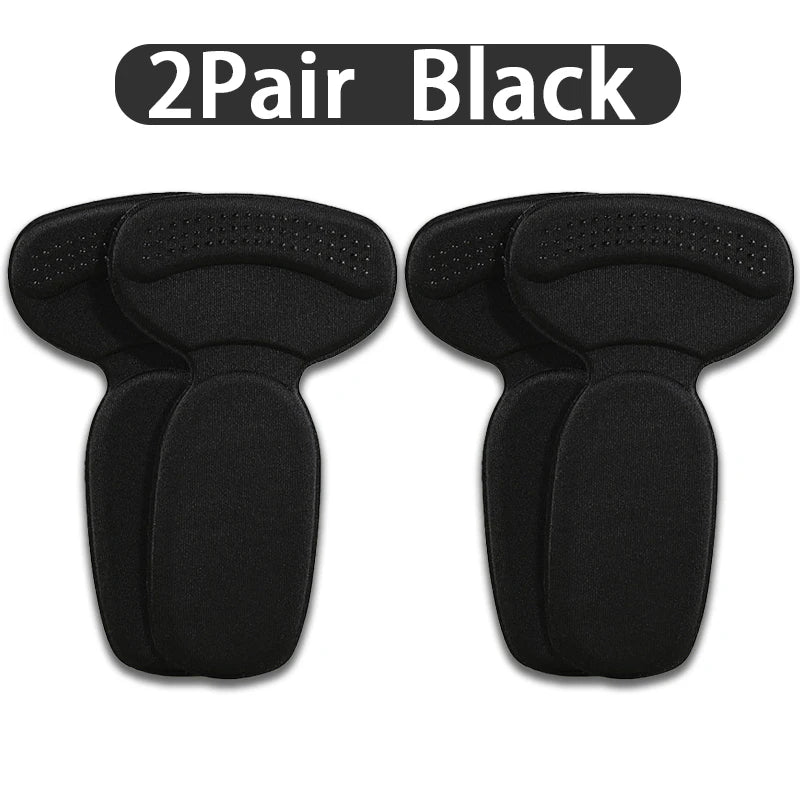 NewT-Shape Foam Heel Stickers Heel Protectors High Heel Insoles Flat Heel Insoles Shoe Adjusters Women's Half Insoles 2pcs/4pcs