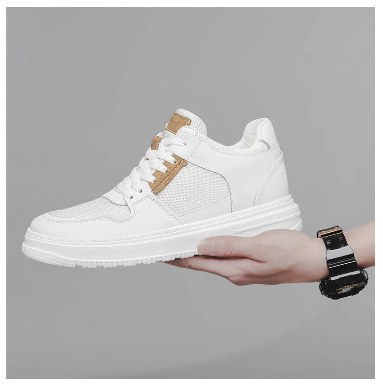 Plus Size 47 Summer Mesh Men Sneakers Elevator Shoes Chunky Increase Insole 7CM Breathable Sports Casual Height Shoes For Man