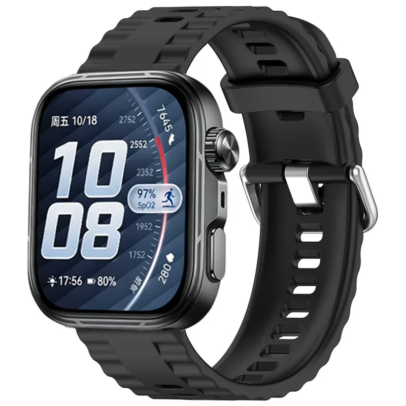 Official Silicone Strap for Huawei Watch 5-4 Pro Smart Wristband for Huawei Watch Fit 5/4/3 Luxury High-end Replacement Bracelet