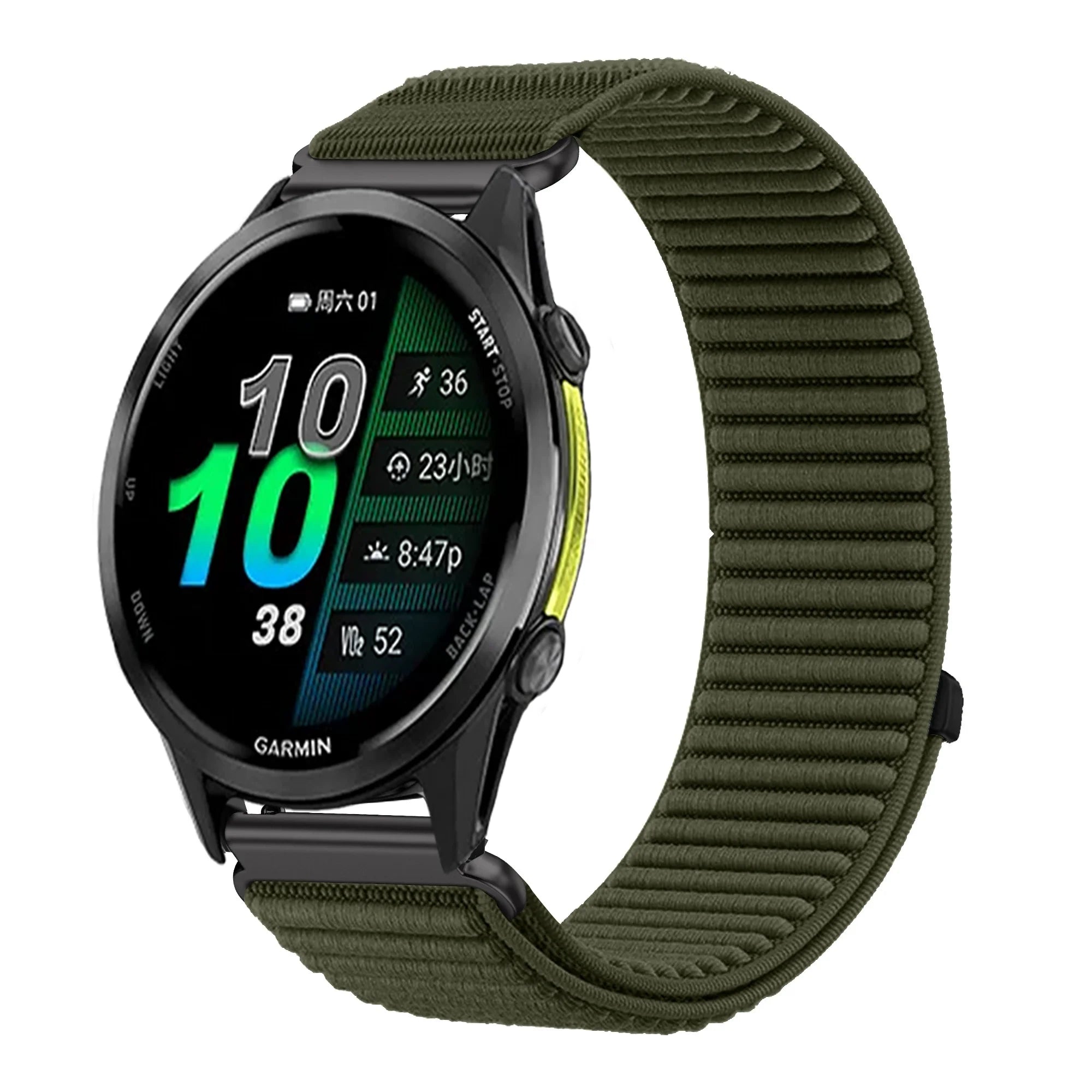 18mm 20mm 22mm Nylon Loop Strap For Garmin Forerunner 970 570 Venu 4 45mm 41mm Venu 3 Wave Wristband Garmin Active 6 Accessories