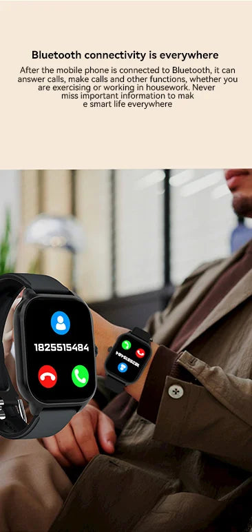 2026 New Bluetooth Call Smart Watch Electronics Smartwatch Digital Fitness Clock Sports Wrist Watches for Man Woman Android iOS