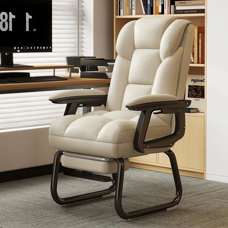 Simple and Comfortable Home Computer Chair, Office Reclining, Nap Taking Sofa Chair, Study Room, Bedroom Armchair Gaming Chairs