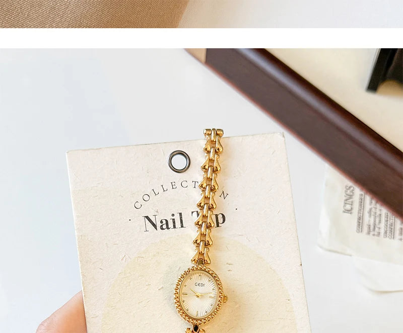 GEDI Ladies Watches Luxury Vintage Women Quartz Watch Waterproof Elegant Niche Wristwatches Fashion Watches Gifts
