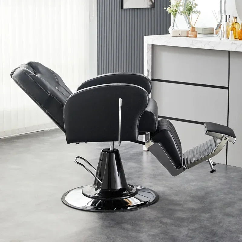 AOLIVIYA Modern Minimalist Commercial Barber Shop Chair With Adjustable Swivel Hair Styling Salon Furniture Backrest For Profess