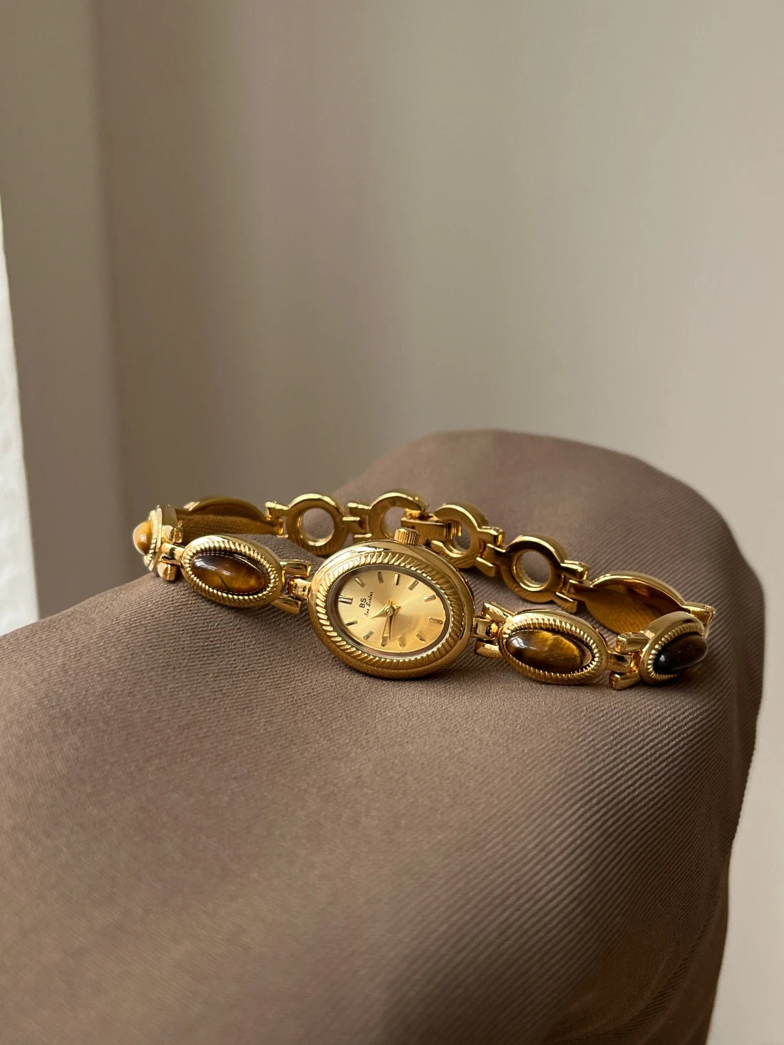 Natural Jade Bracelet Watch Gift Women,Ladies Watches Luxury High Quality Gold Quartz Watches, Elegant Women's Wristwatches