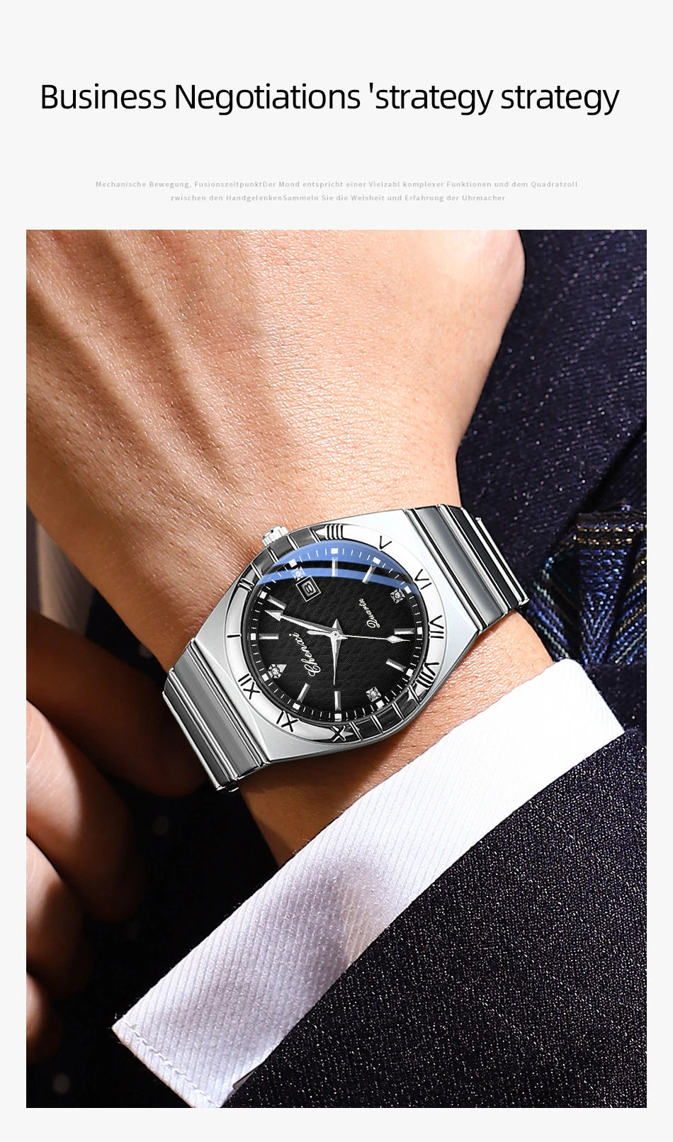Top Brand Luxury Watches For Men Fashion Luminous Calendar Men's Watch CHENXI Waterproof Stainless Steel Quartz Wristwatch New