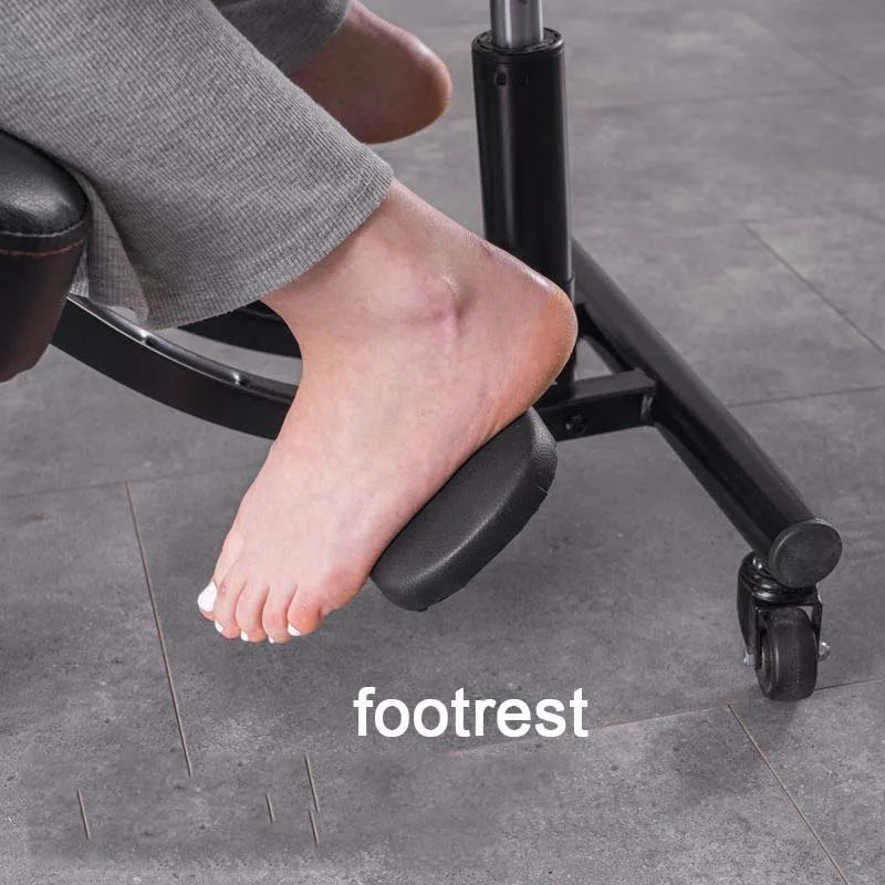 Sitting Posture Correction Chair Ergonomic Knee Chair Lifting Work Computer Bench with Wheels To Avoid Hunchback