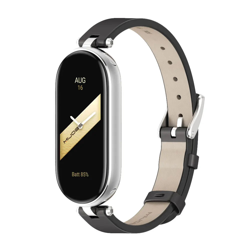 Strap for Mi Band 10 9 8 7 6 5 Watchband for Xiao mi Smart Band 9 Strap for Mi Band 8 Leather Wristband For Mi Band 7 Correa
