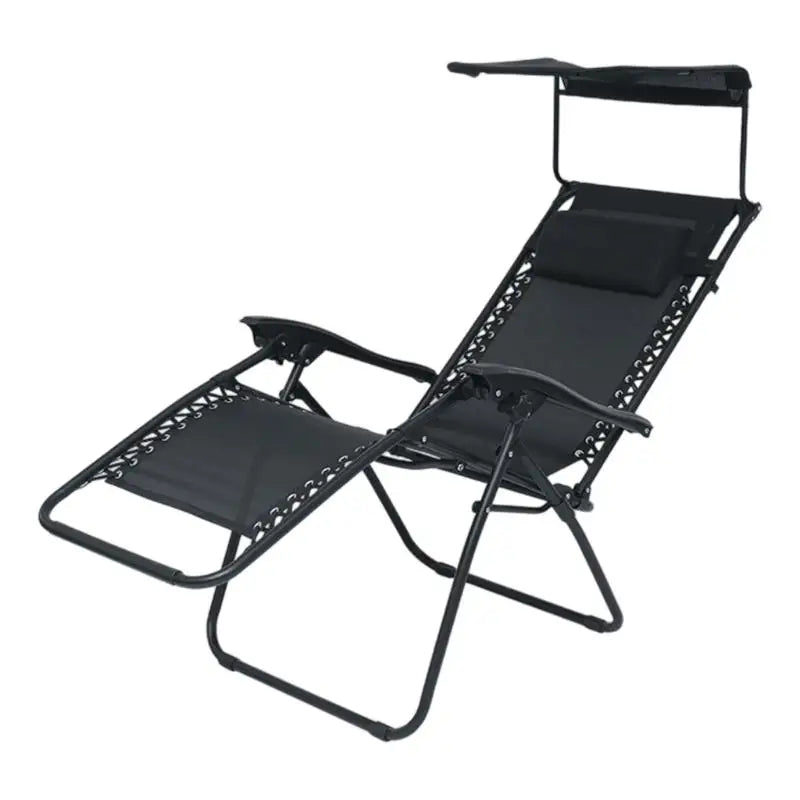 Light Weight Foldable Sunbeds Lawn Chair Lounge Chair with Canopy For Beach Picnics Backyard Lounging Adventure D2RD
