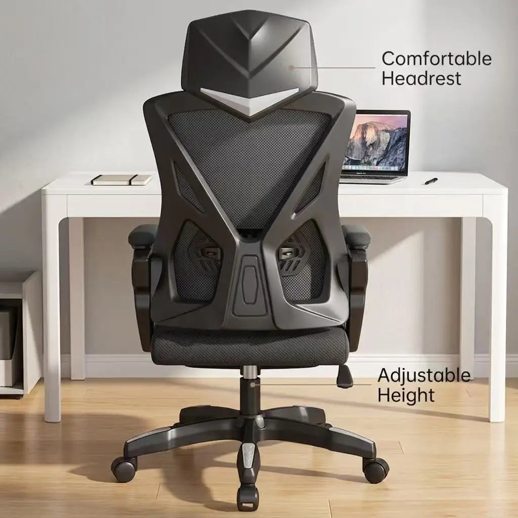 Ergonomic Gaming Office Chair High Back Reclining 145° Adjustable Swivel Computer Desk Chair With Lumbar Support Breathable Mesh