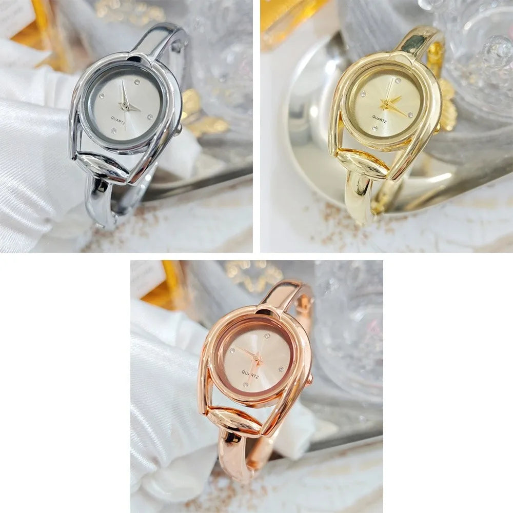 Creative Open Design Quartz Watch Elegant Gift Bracelet Watch Luxury Wristwatch