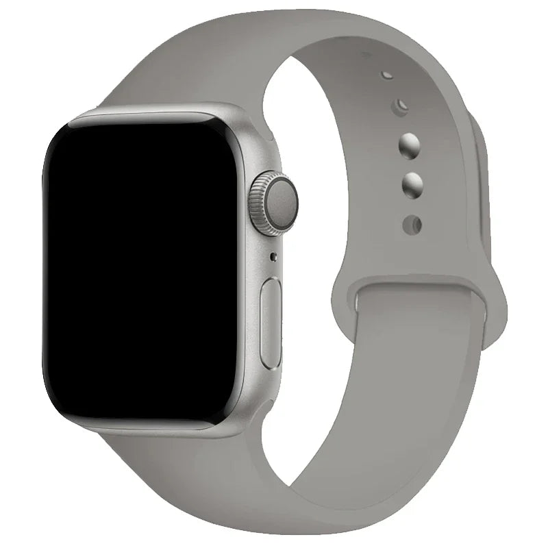Sports Silicone Strap For Apple Watch Band Ultra 49mm 46mm 45mm 44mm 42mm 41mm 40mm Watchband for iWatch 11 10 9 8 7 6 5 4 SE