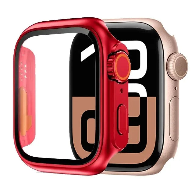 Glass+Cover for Apple Watch 4/5/6/SE3 40mm 44mm 7/8/9 41 45mm Screen Protector Change Ultra Bumper iWatch Series 10/11 42mm 46mm