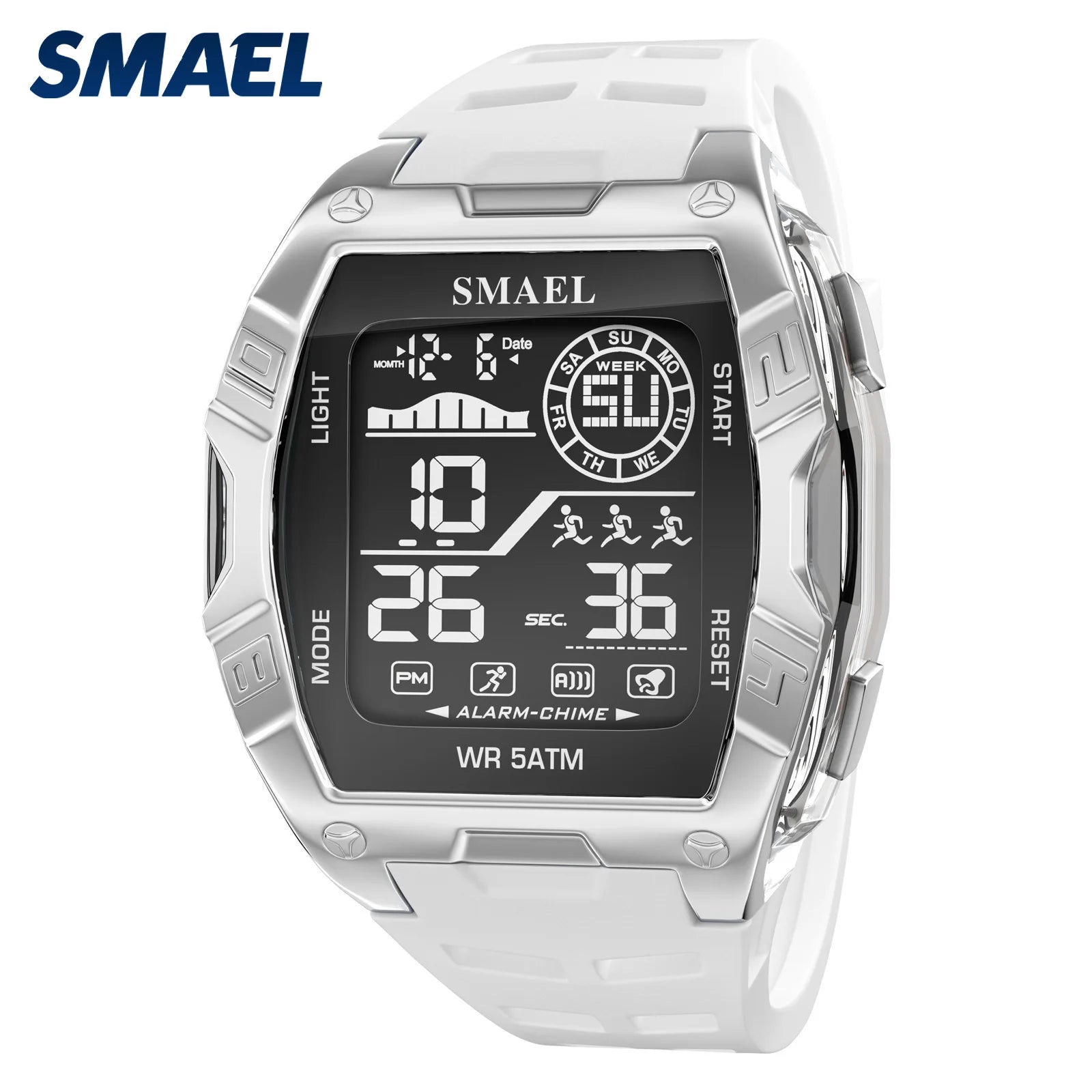 Military Watches Smael relojMen Watch 2025 New 50M Waterproof  Stopwatch Alarm LED Light Digital Watches 8130 Men's Sports Watch