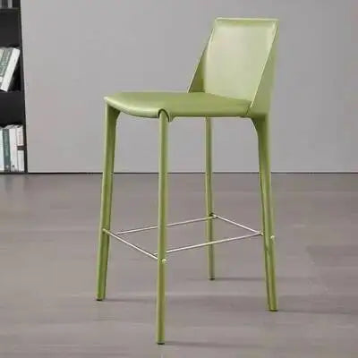 White Ergonomic Stools Replica Bar Leather Designer Kitchen Bar Stool High Midcentury Taburetes Altos Cocina Kitchen Furniture