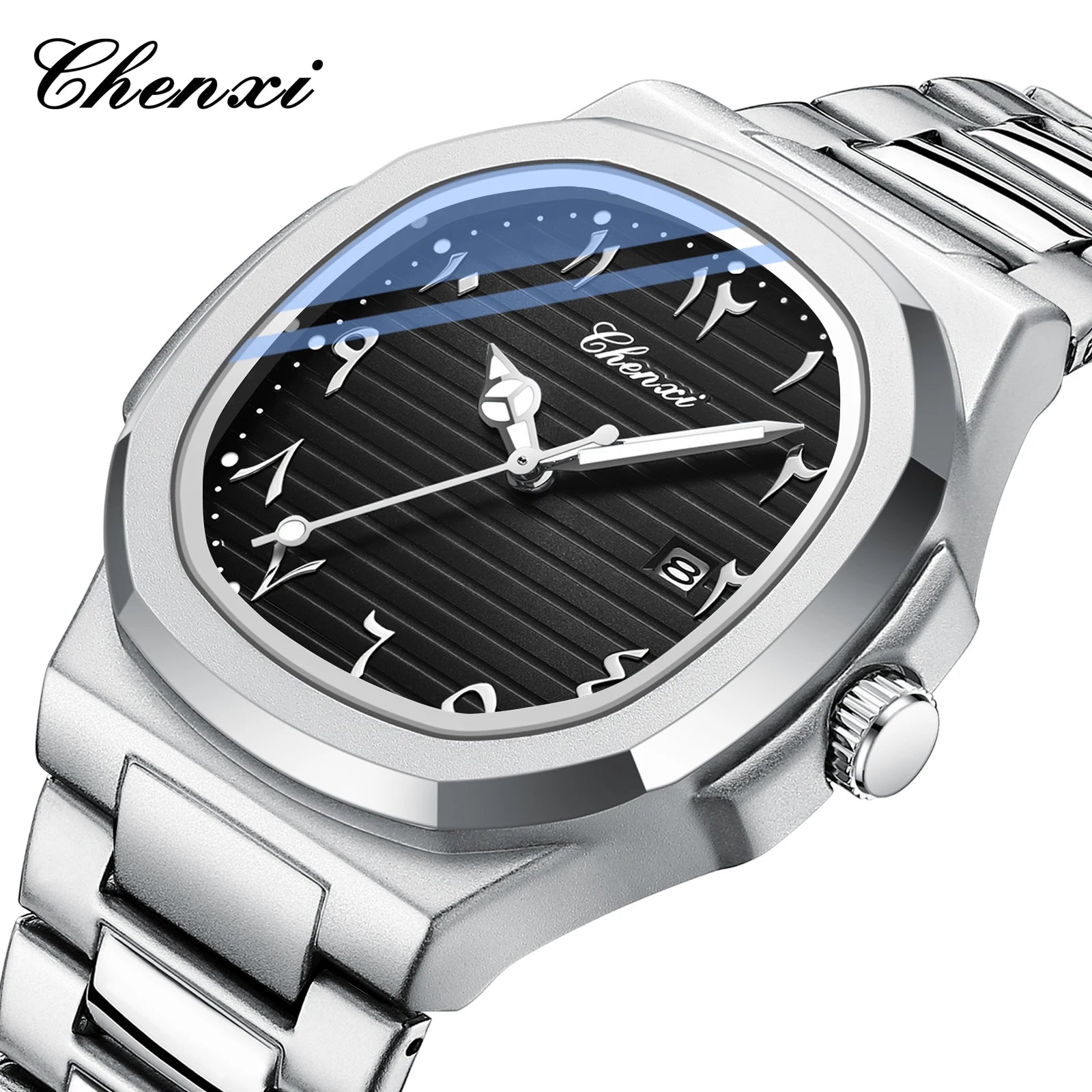 Eastern Arabic Numerals Dial Man Watch Fashion Original Date Quartz Watches For Men Classic Business Waterproof Men's Wristwatch