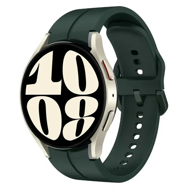 New Official Silicone Strap For Samsung Galaxy Watch 6 4 Classic 47mm 46mm 43/42mm Watchband Galaxy Watch 7 6 5 4 40mm 44mm Belt