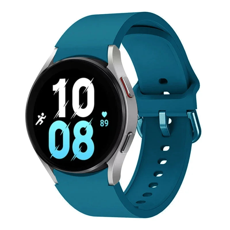20mm Silicone Strap for Samsung Galaxy Watch 7 6 5 40mm 44mm 5 Pro 45mm Bracelet for Watch 4 6 Classic 46mm 42mm 43mm 47mm Band