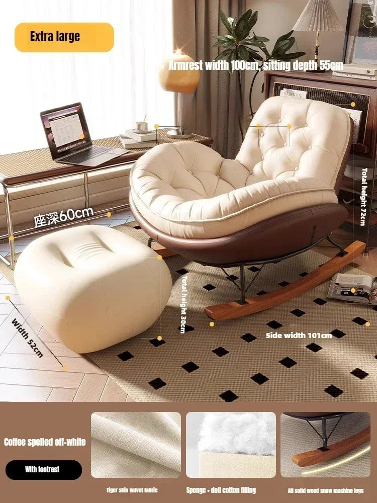 Lazy Sofa, Single Rocking Chair, Lounge Chair, Adult Honeycomb Chair, Balcony, Home Use,internet Celebrity,leisure Rocking Chair