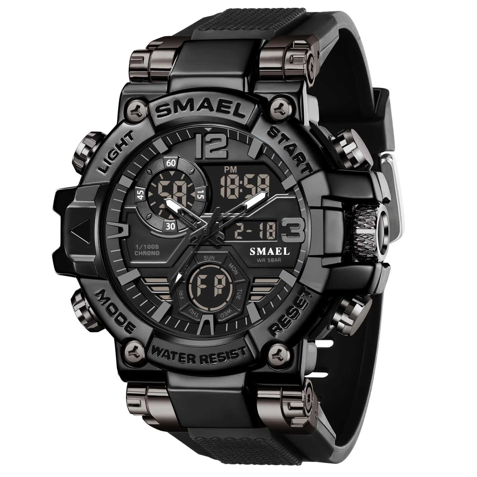 2025 SMAEL Sports Watches Men LED Watches New 50m Waterproof Digital Watches 8110 Shockproof Sports Watches for Men Electrionic