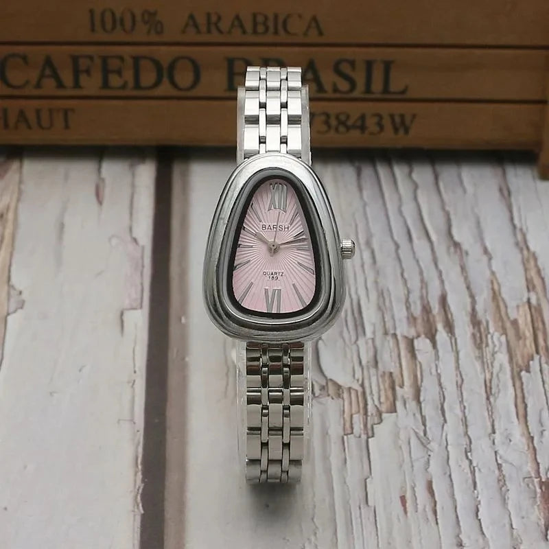 Luxury Brand Women Snake Dial Watch Ladies Fashion Red Leather Strap Quartz Wristwatch Female Gift Dropshipping Clock Relogio