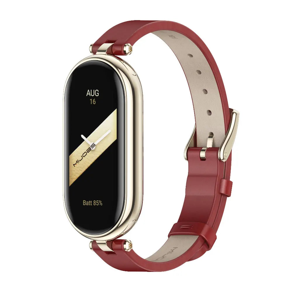 Strap for Mi Band 10 9 8 7 6 5 Watchband for Xiao mi Smart Band 9 Strap for Mi Band 8 Leather Wristband For Mi Band 7 Correa