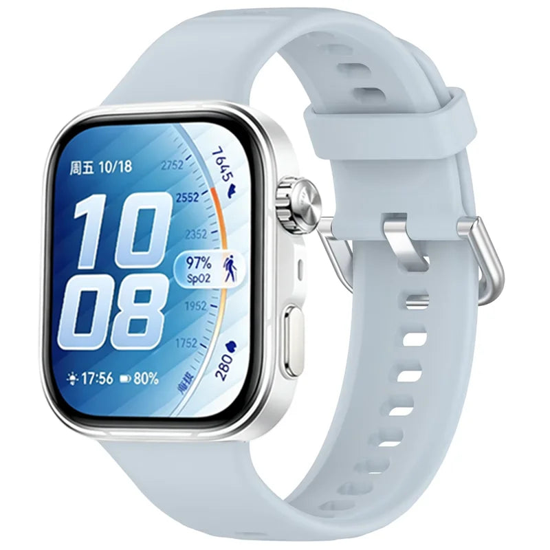 Official Silicone Strap for Huawei Watch 5-4 Pro Smart Wristband for Huawei Watch Fit 5/4/3 Luxury High-end Replacement Bracelet