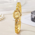 Women Luxury Watch Fashion Gold Watches Female Oval Dial Bracelet Watches Simple Wristwatches Wholesale Relojes Para Mujer