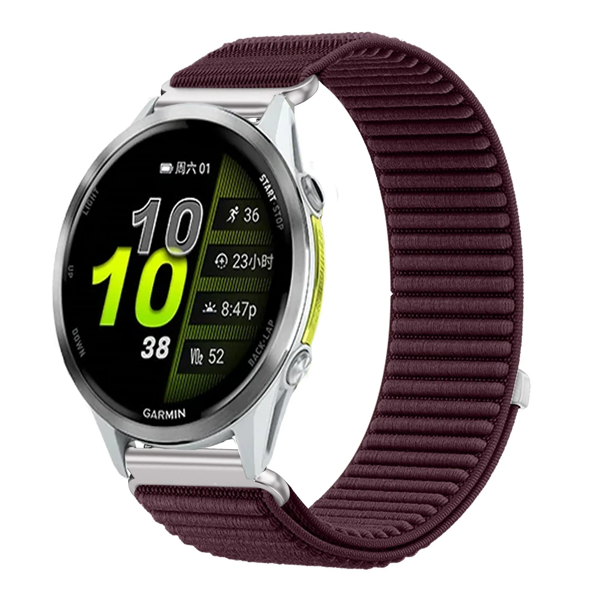 18mm 20mm 22mm Nylon Loop Strap For Garmin Forerunner 970 570 Venu 4 45mm 41mm Venu 3 Wave Wristband Garmin Active 6 Accessories