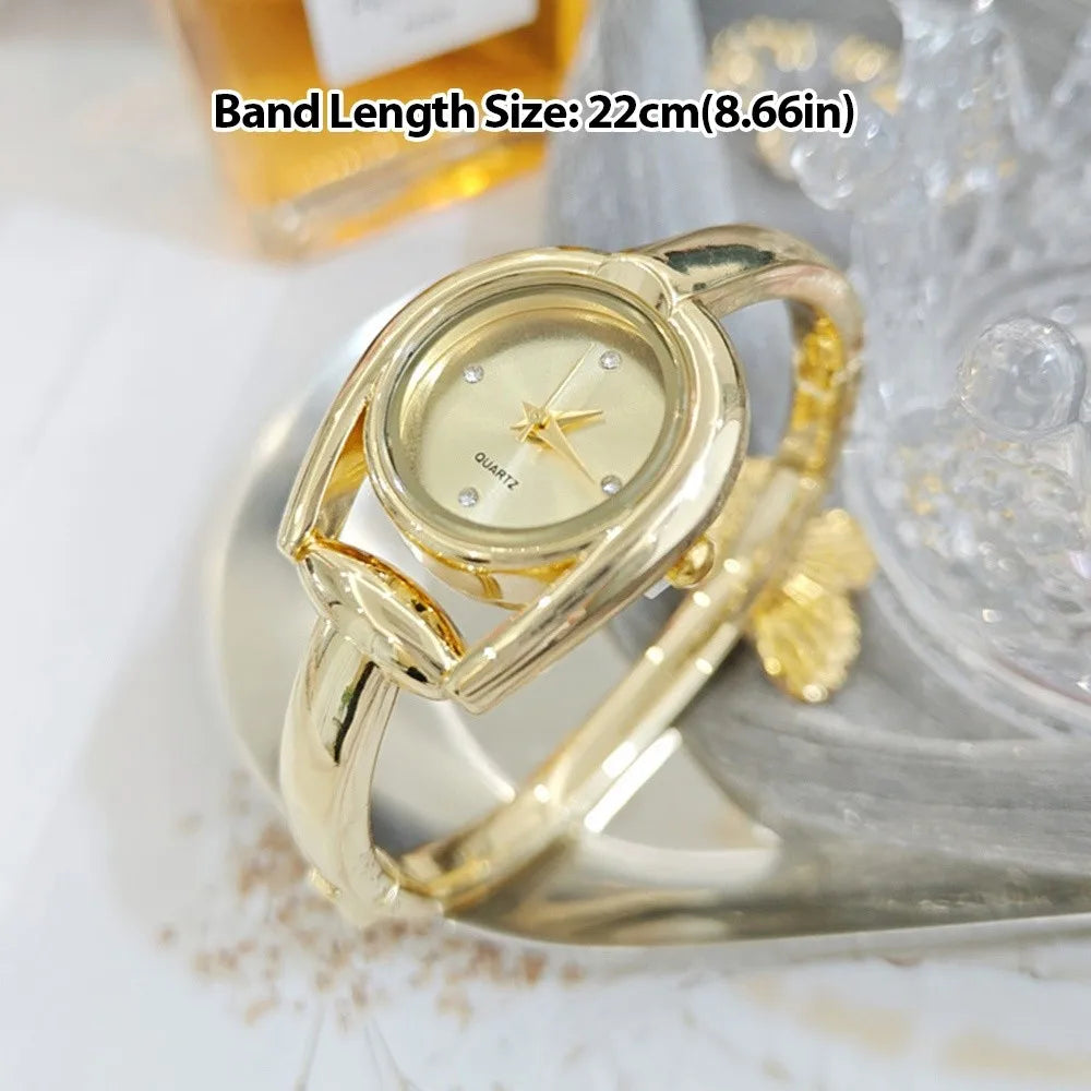 Creative Open Design Quartz Watch Elegant Gift Bracelet Watch Luxury Wristwatch
