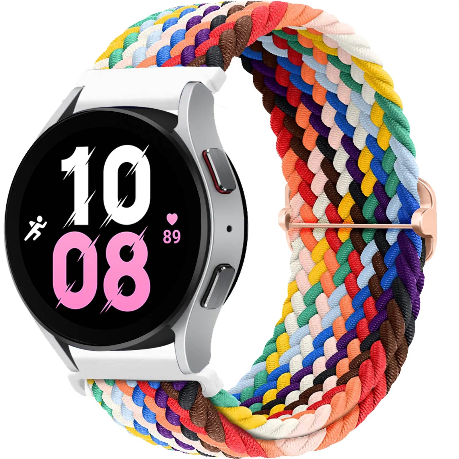 20mm 22mm Elastic Braided Nylon Strap for Huawei Watch GT6 5 4Pro 46mm Bracelet for Samsung Galaxy Watch 7 6 5 4 6/4Classic Band