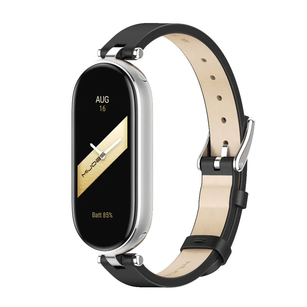 Strap for Mi Band 10 9 8 7 6 5 Watchband for Xiao mi Smart Band 9 Strap for Mi Band 8 Leather Wristband For Mi Band 7 Correa