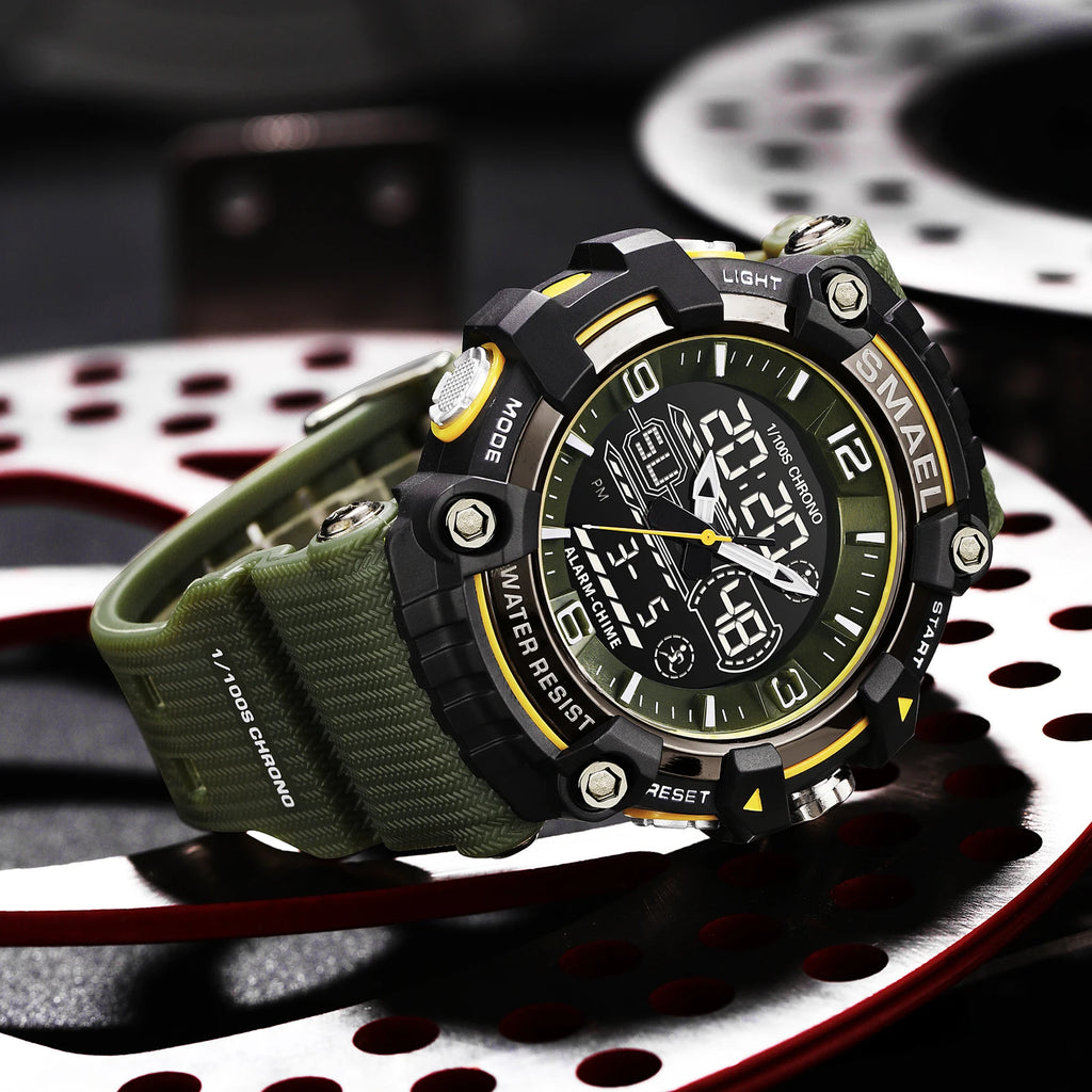 SMAEL Watch Men Sport Alarm Clock For Men 50M Waterproof Wristwatches 8089 Original Brand Men's Wristwatch Quartz Sports Watches