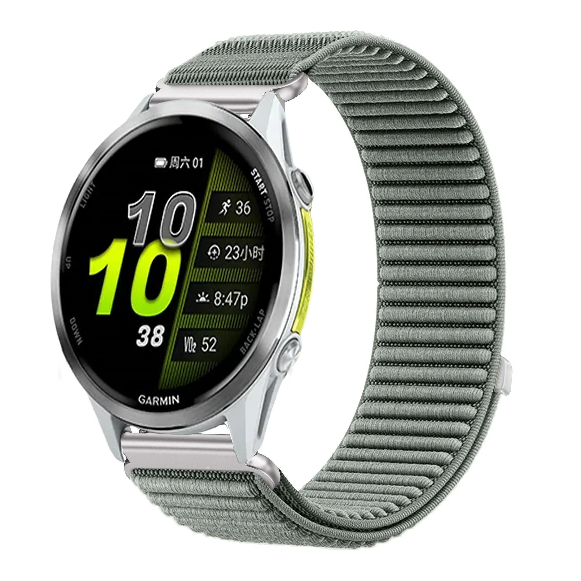 18mm 20mm 22mm Nylon Loop Strap For Garmin Forerunner 970 570 Venu 4 45mm 41mm Venu 3 Wave Wristband Garmin Active 6 Accessories
