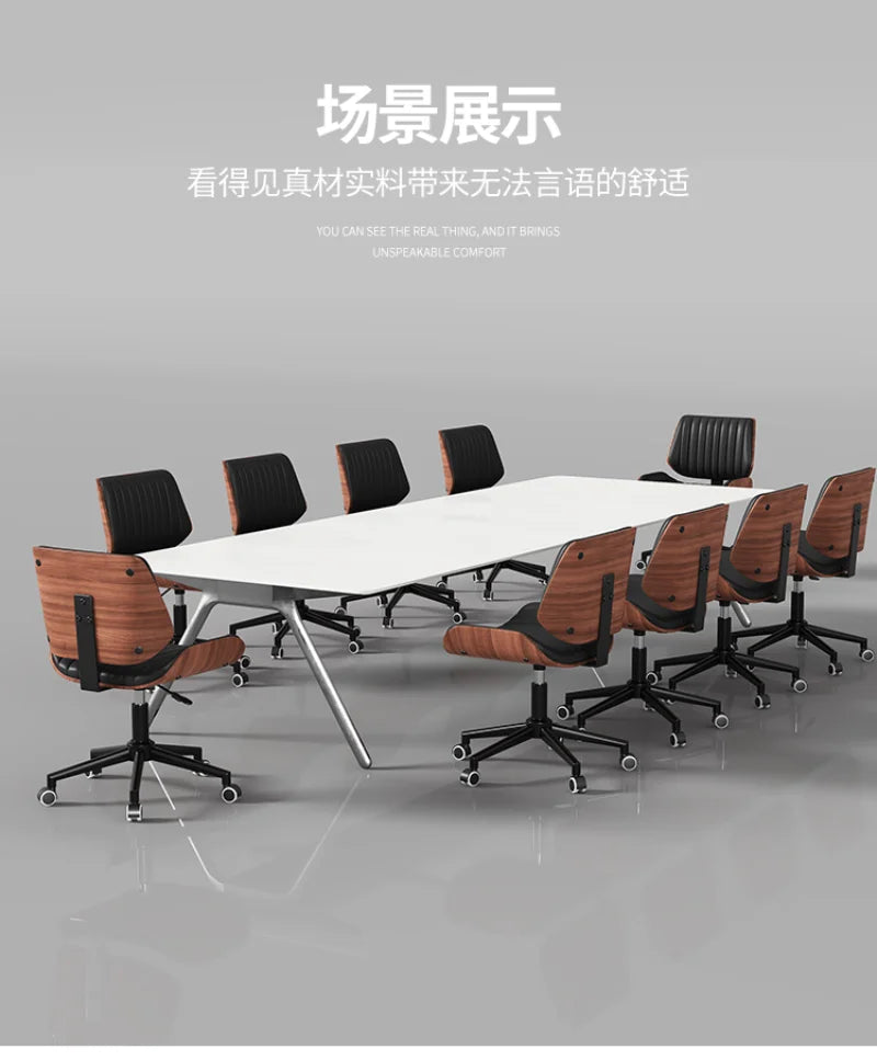 Italian Solid Wood Computer Chair, Light Luxury Office Chair, Desk Chair, Genuine Leather Material, High Quality, Designer Style