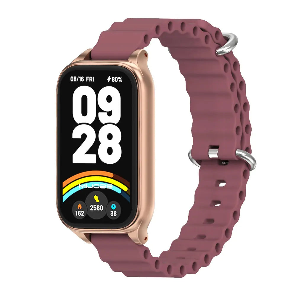 Strap For Mi Band 9 Active Watchband for Mi Band 8 Active 9 Active Silicone Wristband for Mi Band 9 Active Smartband Accessories