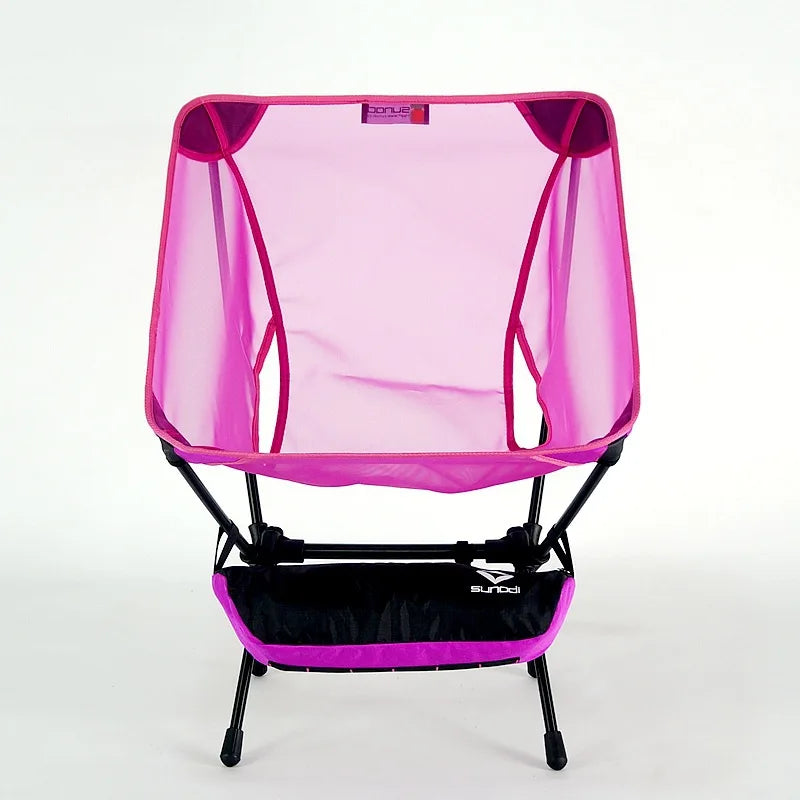 Portable Folding Moon Chair With Storage Bag Travel Beach Camping Picnic Fishing Seat For Backyard Garden Outdoor BBQ Hiking