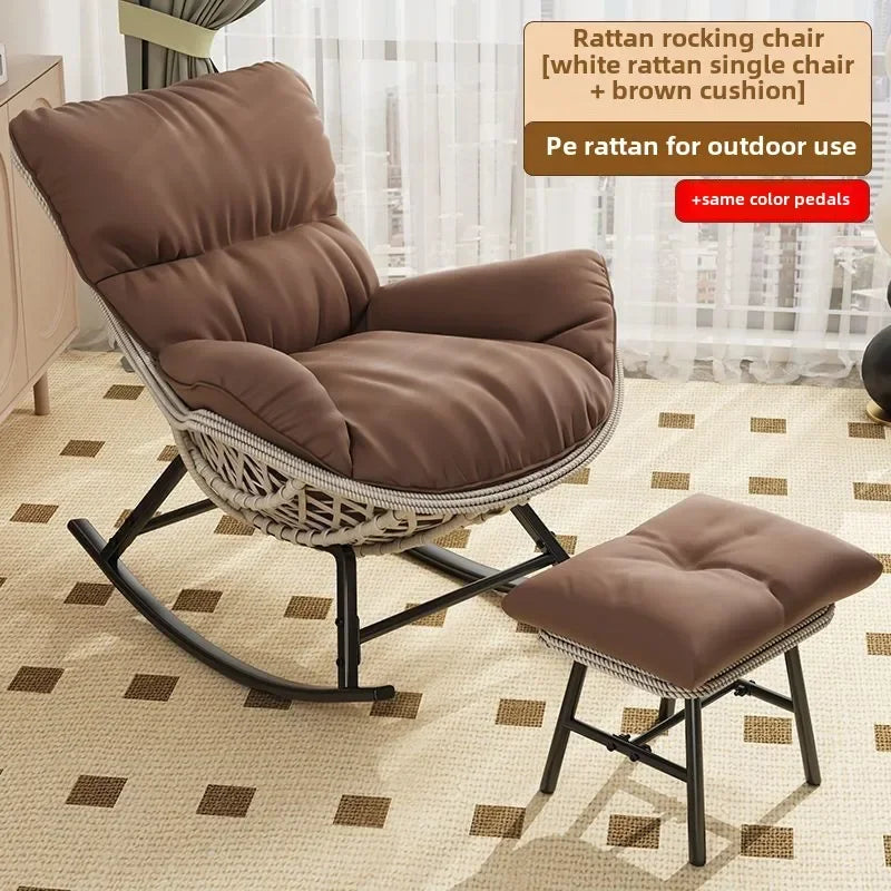 Swinging Lounge Chair,home Balcony,lounge Chair, Anti Vine Woven Lobster Chair, Single Living Room, Adult Outdoor,rocking Chairs